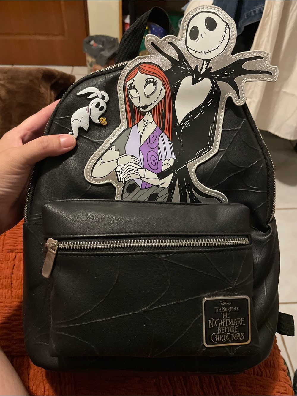 The Nightmare Before Christmas Sally & Jack Black Backpack NWT